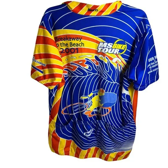 Breakaway to the Beach MS Tour Cycling Shirt 2001 Vintage Women's XL - Picture 3 of 7
